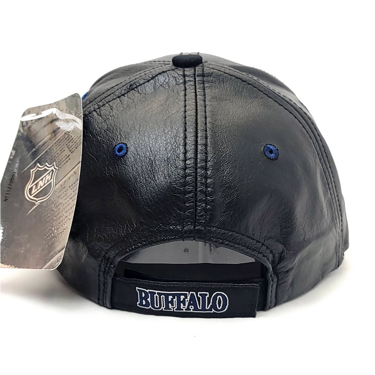 Buffalo Sabres - Leather, Black, Adjustable