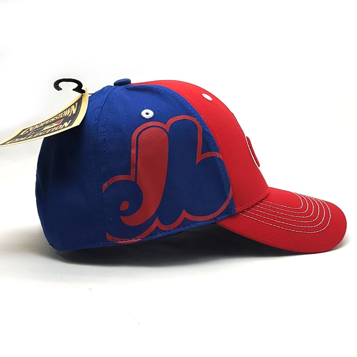 Montreal Expos Cap - Scale, Red & Royal 2 Tone,1 969, Adjustable Velcro Closure, SC2T