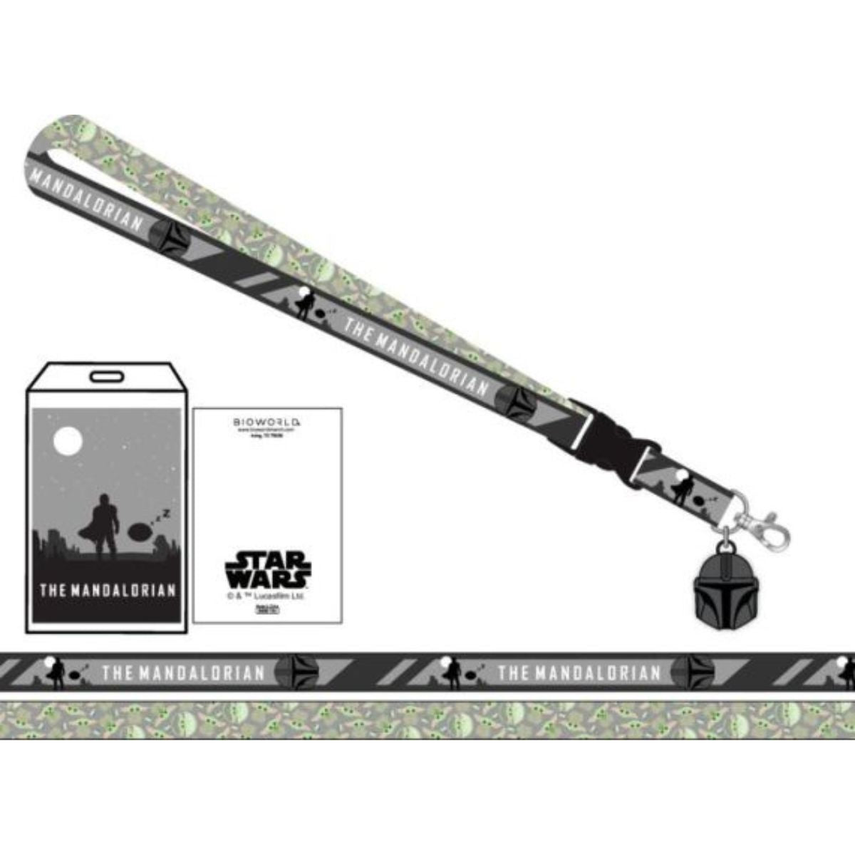 Star Wars The Mandalorian and Grogu Lanyard and Charm, S6STW