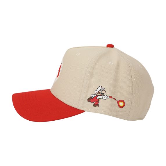 Super Mario - Fire Mario Red & White Retro Snapback Hat, YSSMB