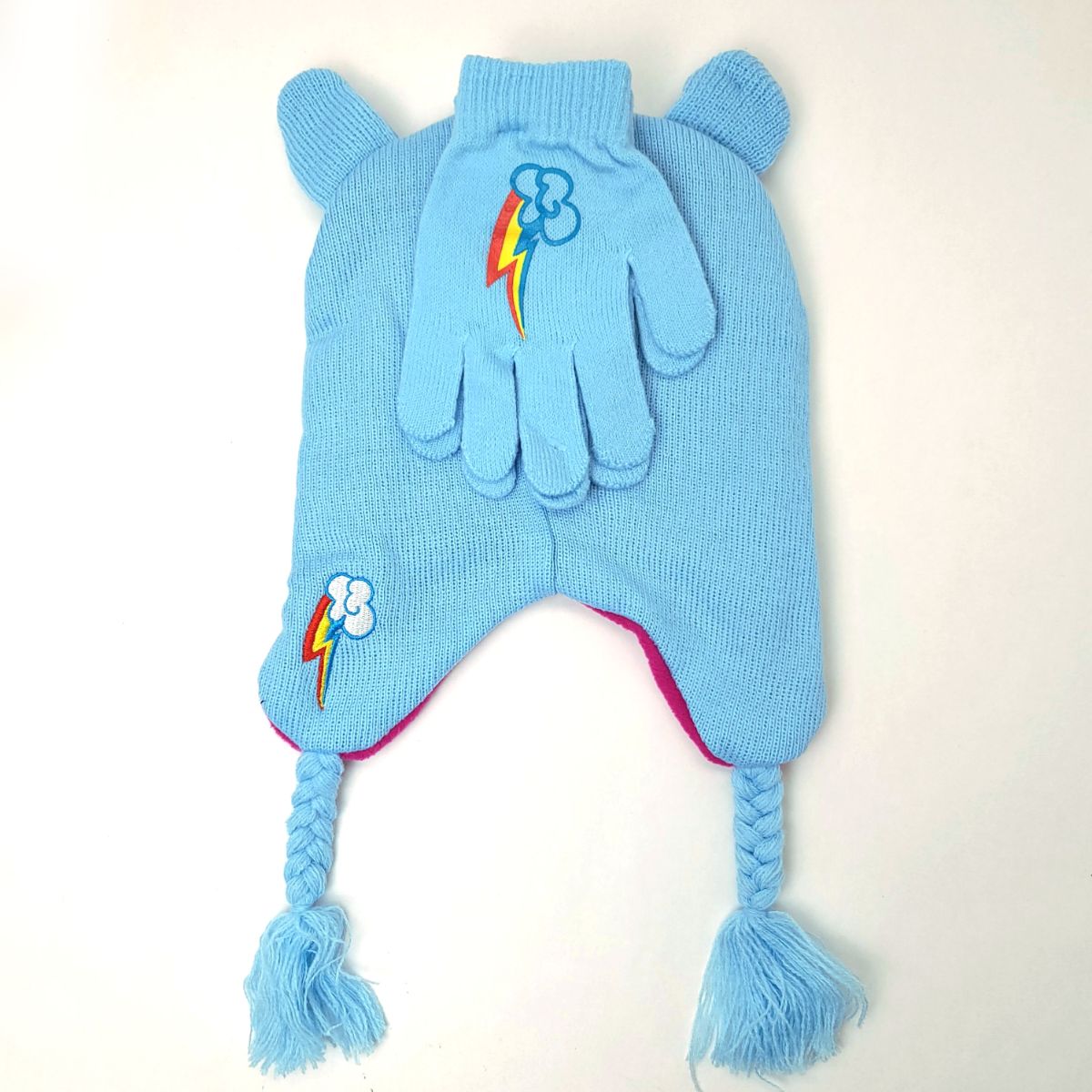 Youth - My Little Pony Rainbow Laplander Beanie Hat and Gloves set