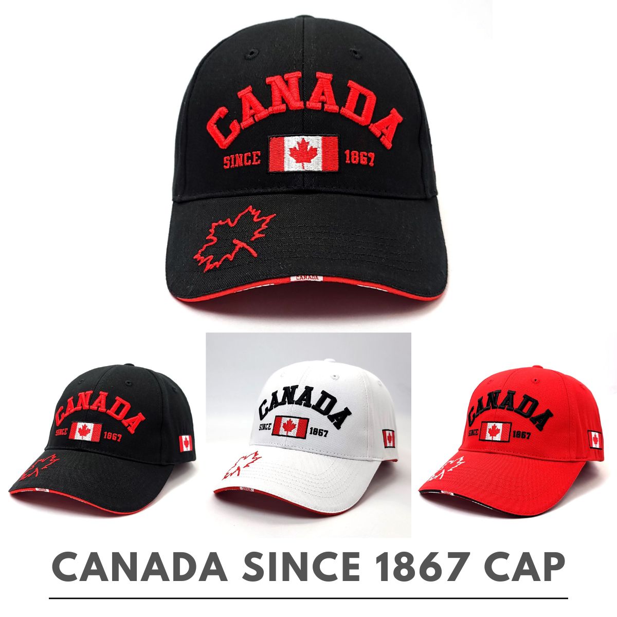 Canada Since 1867 Cap, Multi-Coloured, Adjustable