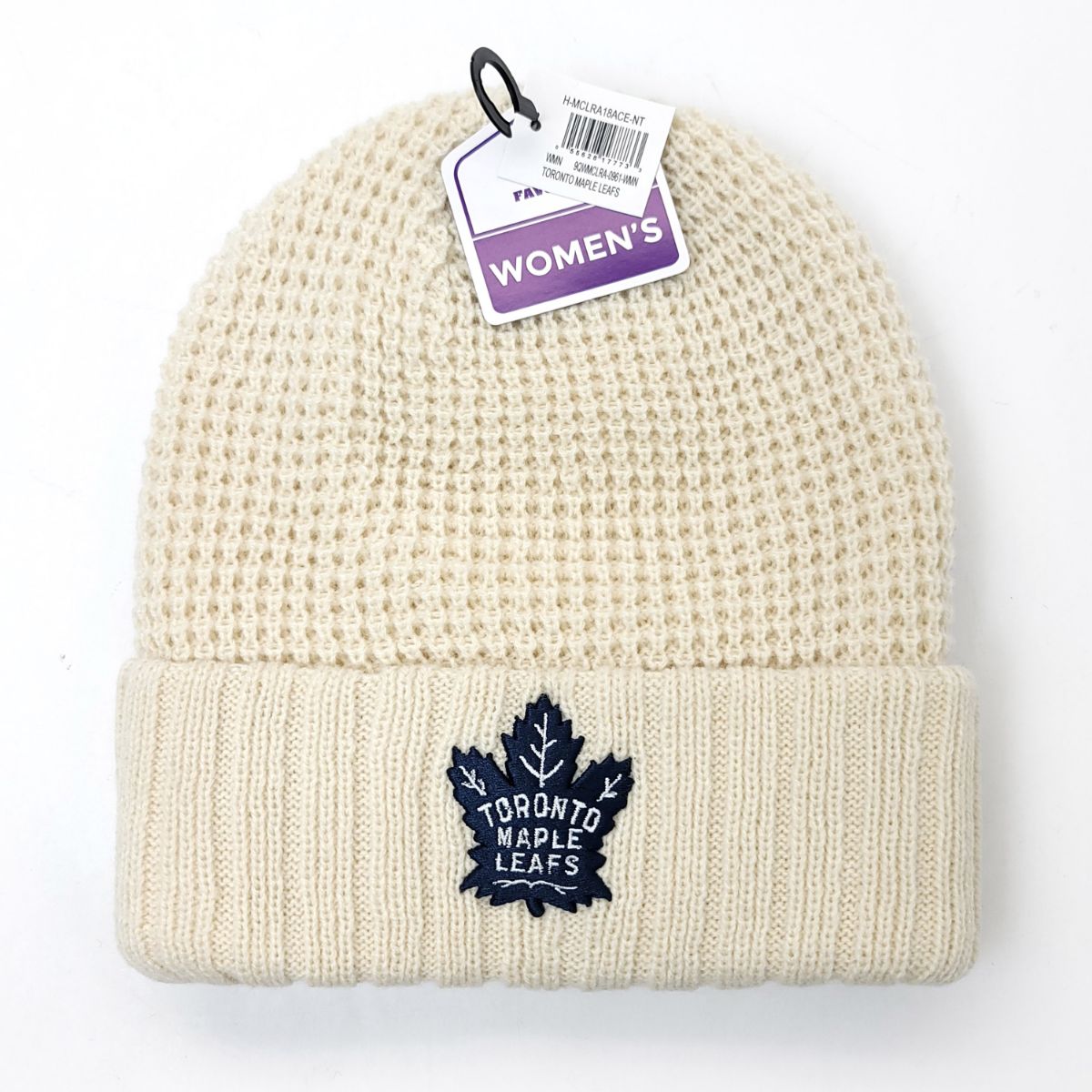 Toronto Maple Leafs Knit Toque - CL(Clara), Ivory, Women's Size