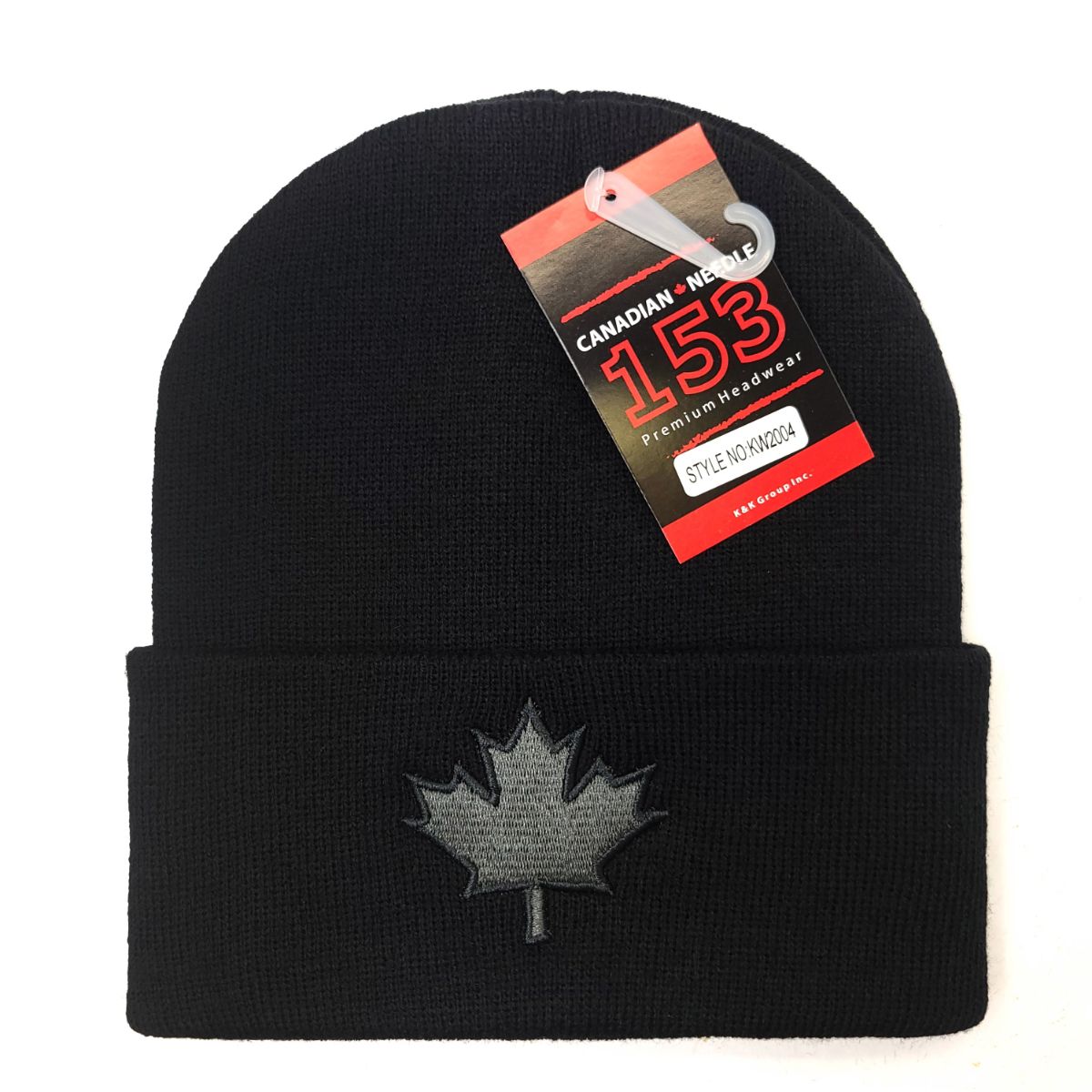 Canada Leaf Knit Toque - Cuff, Multi-Coloured