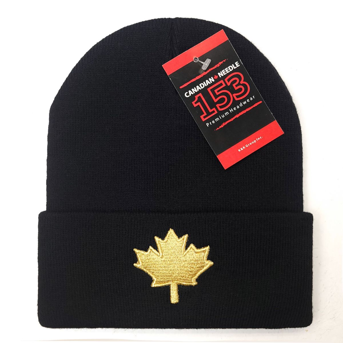 Canada Leaf Knit Toque - Cuff, Multi-Coloured