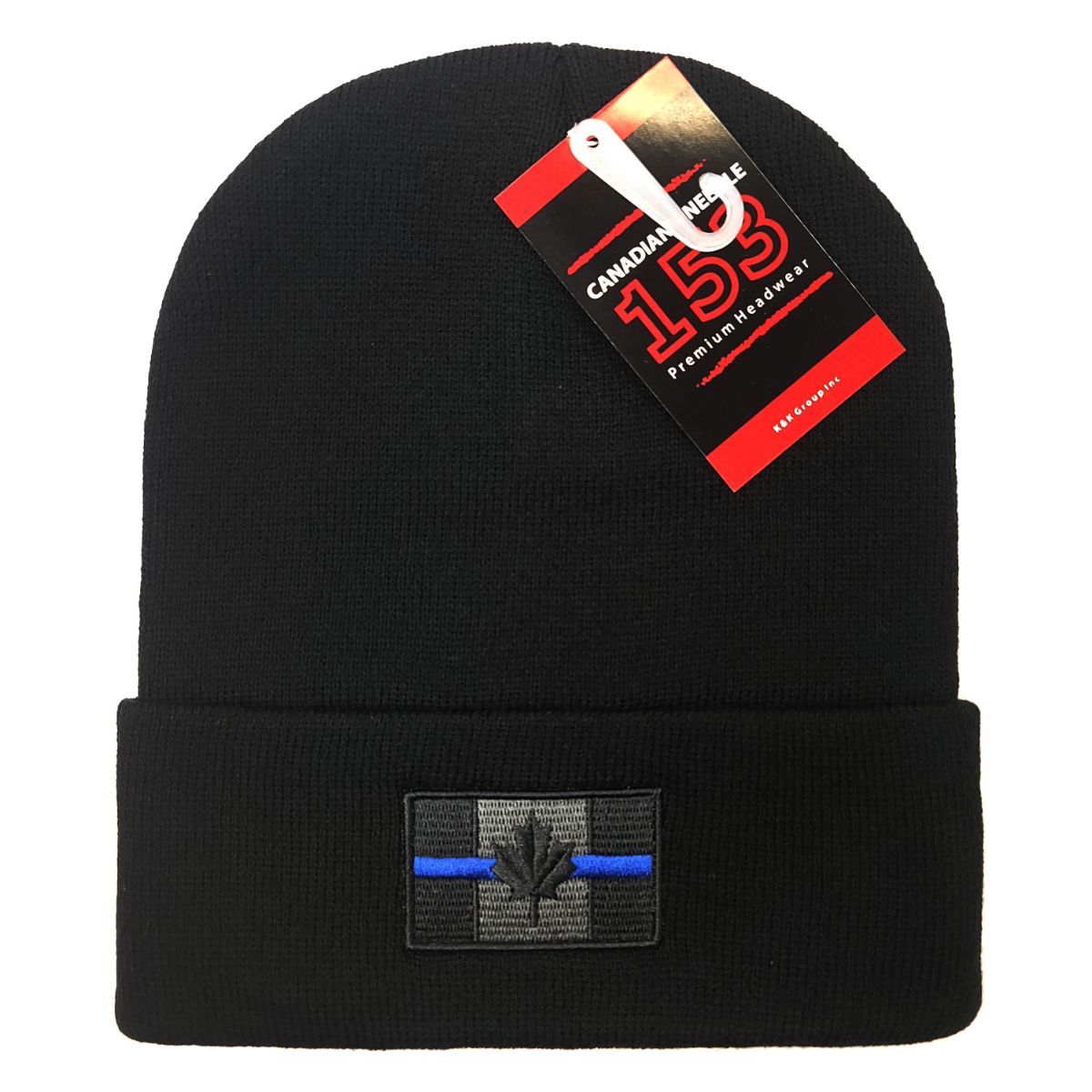 TBL Canada Flag Knit Toque - Cuff, Black