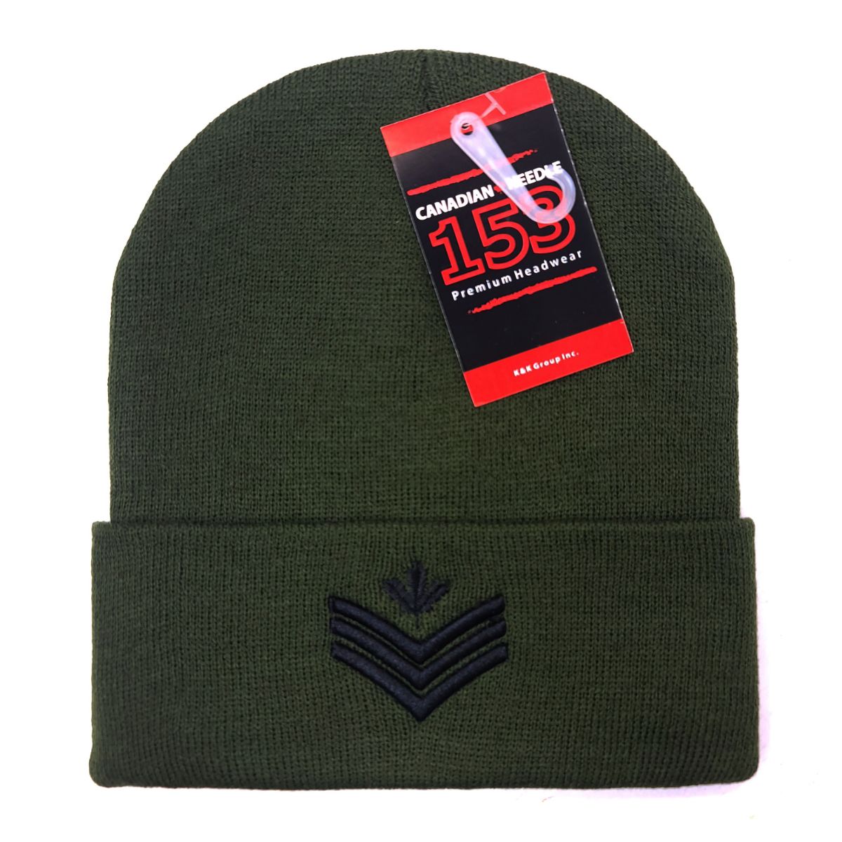 Sergeant Knit Toque - Cuff, Black & Olive