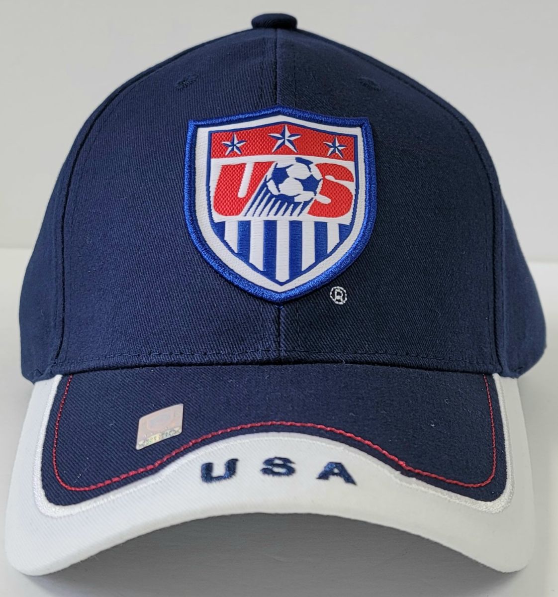 Soccer National Team Logo cap - USA, White & Navy OSFA, SNTUSA