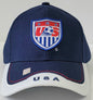 Soccer National Team Logo cap - USA, White & Navy OSFA, SNTUSA