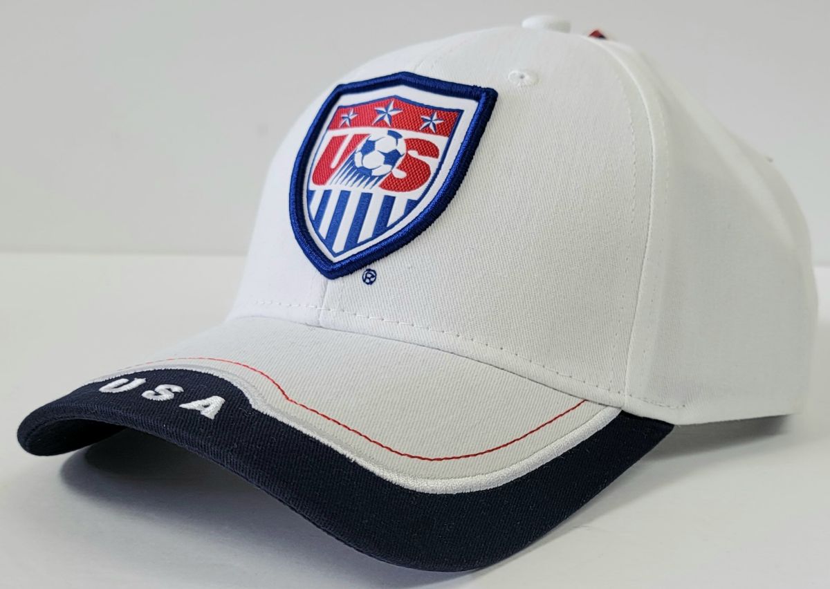 Soccer National Team Logo cap - USA, White & Navy OSFA, SNTUSA