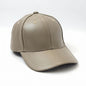 Plain PU Leather Cap - Solid Colours, OSFA