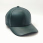 Plain Leather Baseball Cap - Solid Colours, OSFA, Made in USA