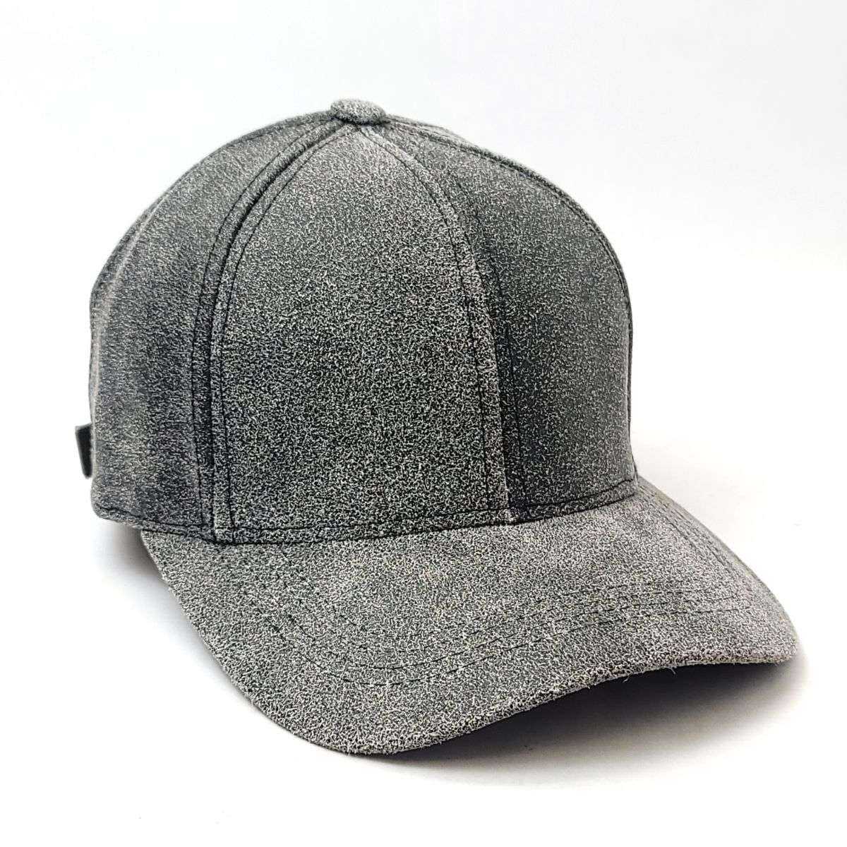 Plain Leather Baseball Cap - Solid Colours, OSFA, Made in USA