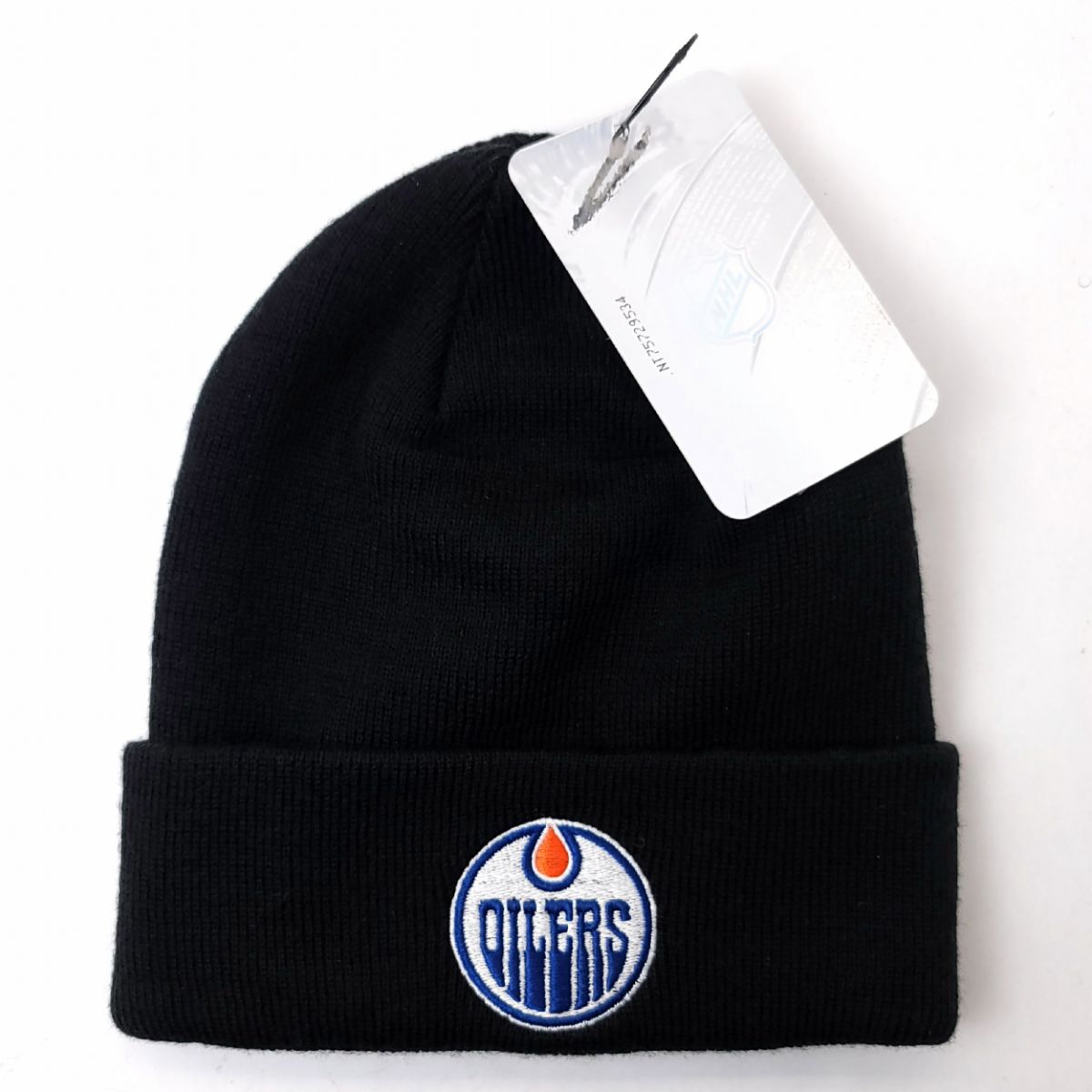 Edmonto Oilers Knit Toque - BS, Cuff, Black