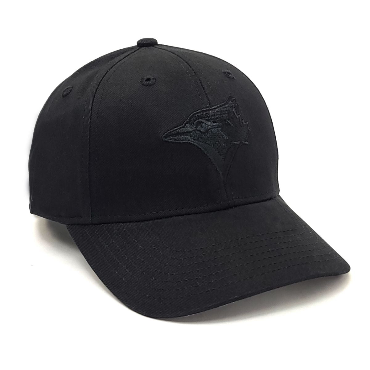 Youth, Toronto Blue Jays Cap - BSBKBKY, Basic, Black logo on Black , Adjustable