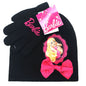 Youth - Barbie, 2pcs set, Winter Beanie & Gloves set, Multi-Coloured