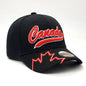 Canada Banner Cap -  Red & Black Colours, Adjustable, 1501