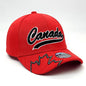 Canada Banner Cap -  Red & Black Colours, Adjustable, 1501