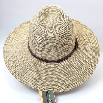 Ladies Casual Sun Hat - Band with Buckle, Multi-Coloured, Adjustable