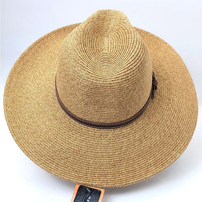 Ladies Casual Sun Hat - Band with Buckle, Multi-Coloured, Adjustable