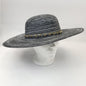Wide Brim Ladies Hat - BB0039, Chain Band, Multi-Coloured, Adjustable