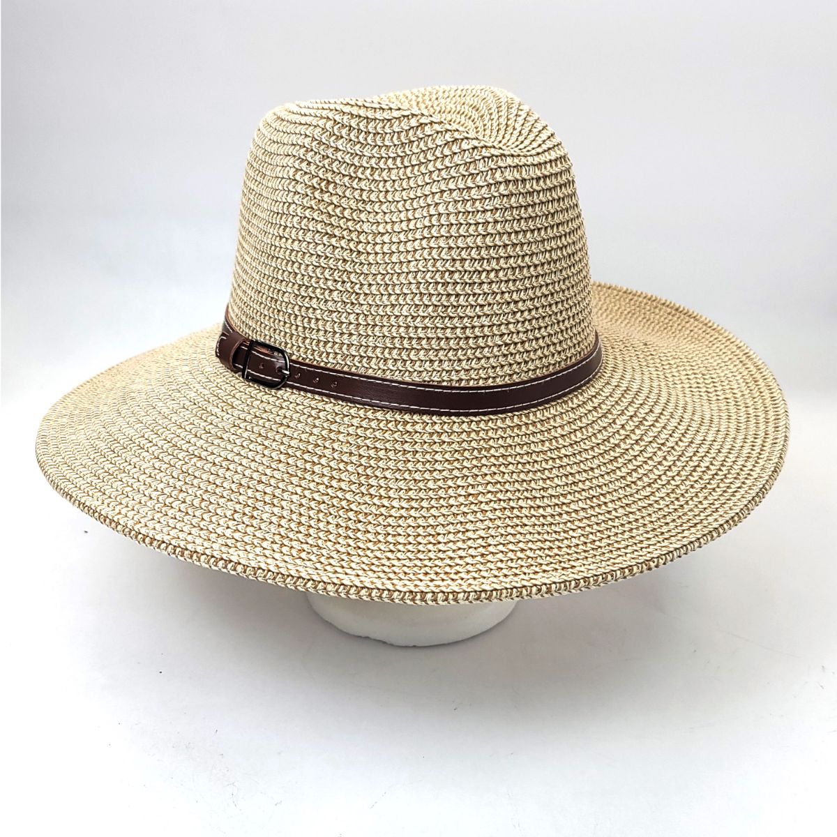 Ladies Casual Sun Hat - Band with Buckle, Multi-Coloured, Adjustable