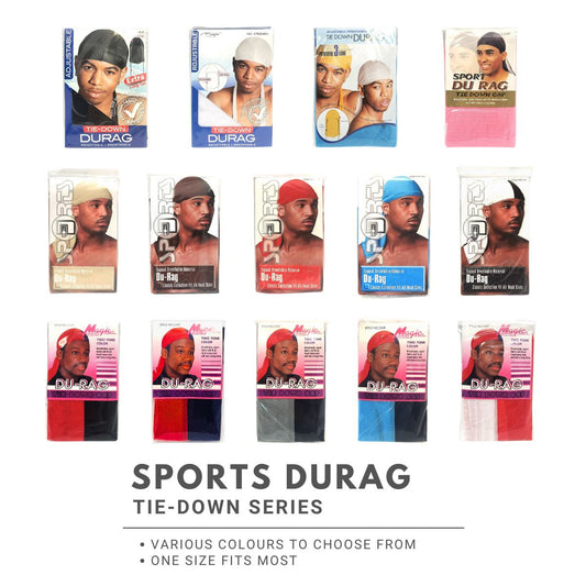 Durag - Sports, Tie Down, Multi-Coloured, One Size