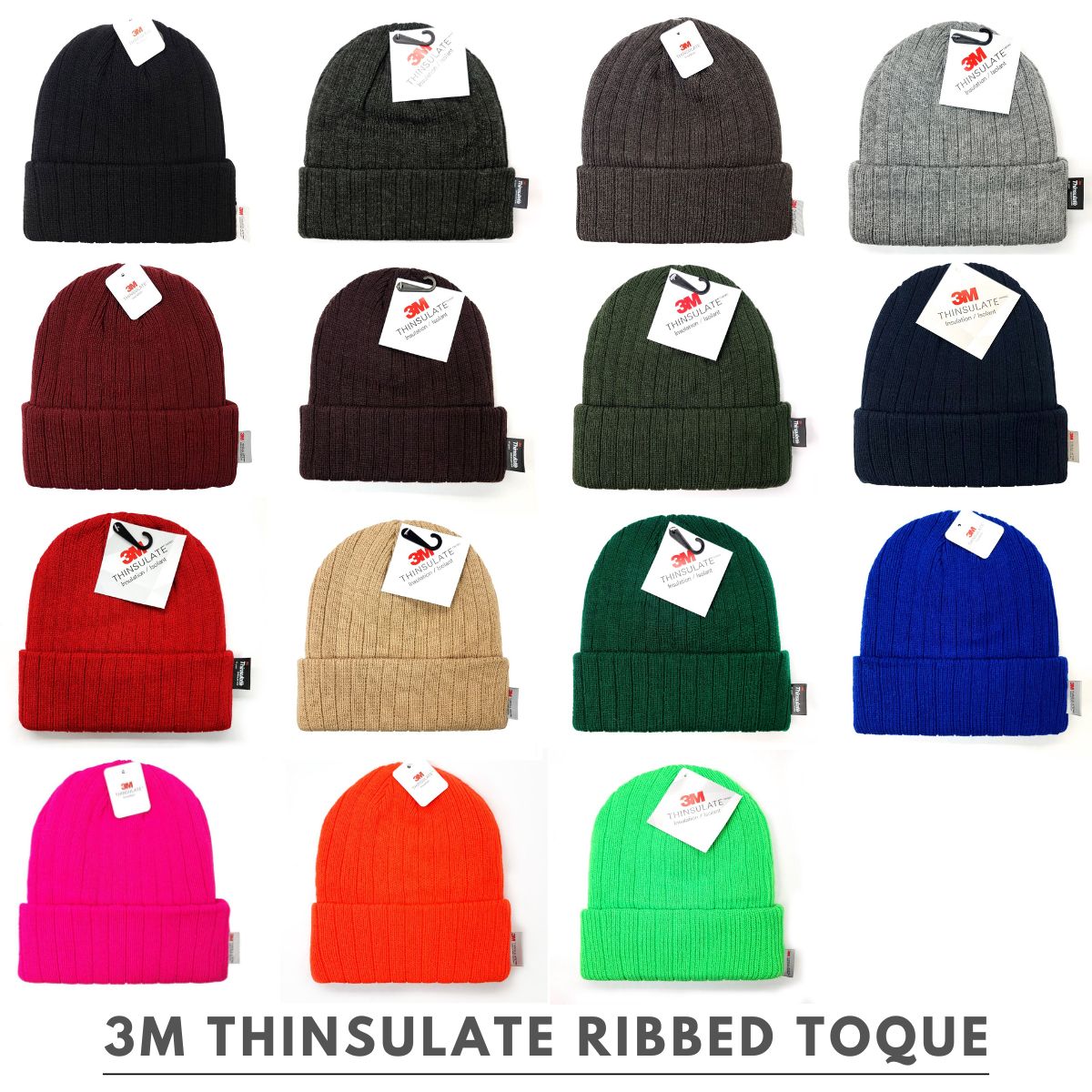 3M Thinsulate Toque - 3M Lining, Solid Colour, THS085