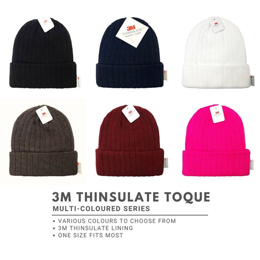 3M Thinsulate Ribbed Toque - JF, Lining, Multi-Coloured