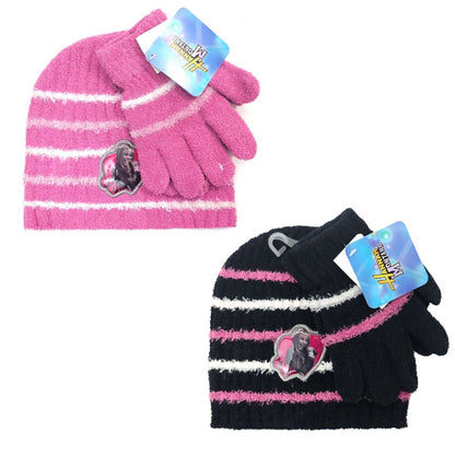 Youth - Hannah Montana, 2pcs set, Winter Beanie & Gloves set