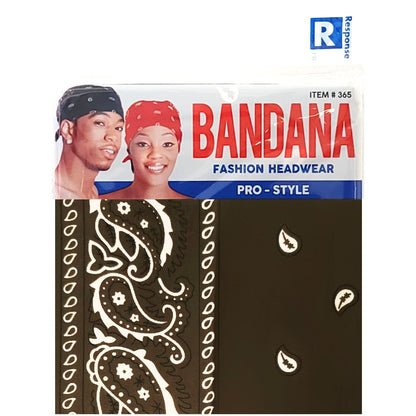 Bandana - Individual Package, Various Colours, One Size [$1.50/pc] [$15.00/dz]