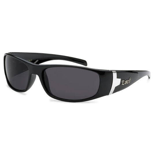 Sunglasses Locs 8LOC9030-BK, Polished Black Men'S Sunglasses