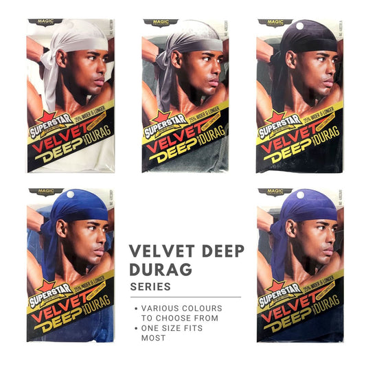 Durag - Premium Velvet, Multi-Coloured, One Size