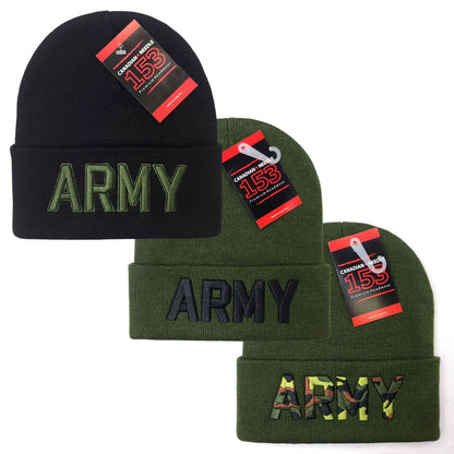 ARMY knit Toque - Cuff, Multi-Coloured