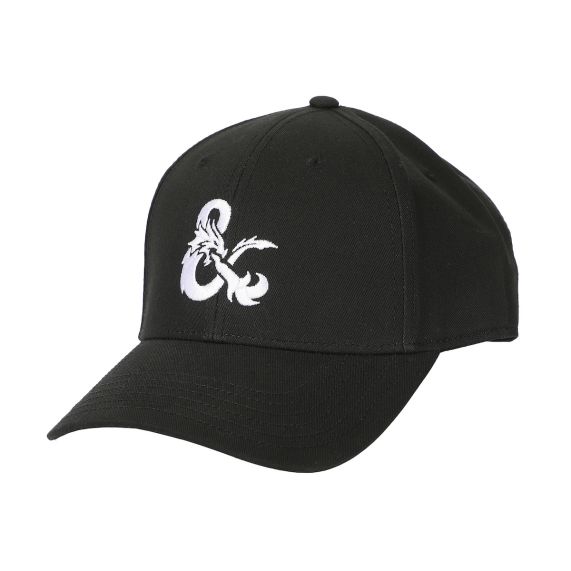 Dungeons & Dragons Embroidered Logo Black Traditional Adjustable Hat, PYDAD