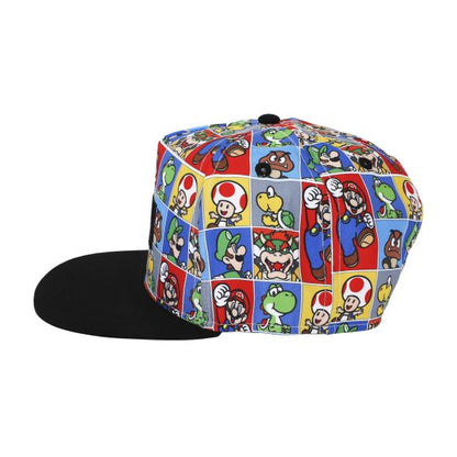 Super Mario Bros - Favorite Characters Snapback Hat, ZSSMB, Youth