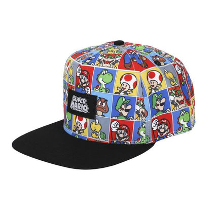 Super Mario Bros - Favorite Characters Snapback Hat, ZSSMB, Youth
