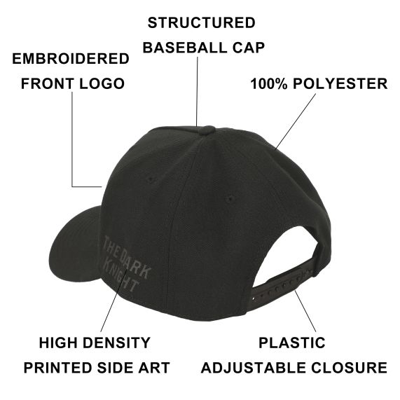 Batman Symbol Embroidery With Poly Wool Snapback, 63BTM