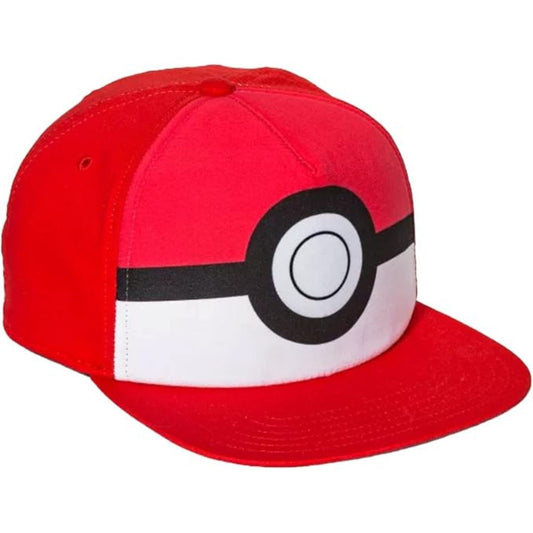 Youth - Pokemon Pokeball Red Adjustable Kids Snapback Hat Cap, ZTPOK