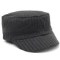 Youth - Cadet Cap -CY2660, Ribbed Knit, Black & Sky Blue