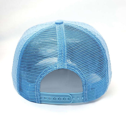 Cadet Cap -7272, Knitted, Mesh Back, Sky Blue