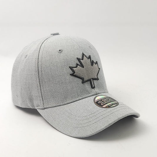 Canada Leaf Cap - Heather, Classic Baseball Cap with 3D Logo, Multi-Coloured