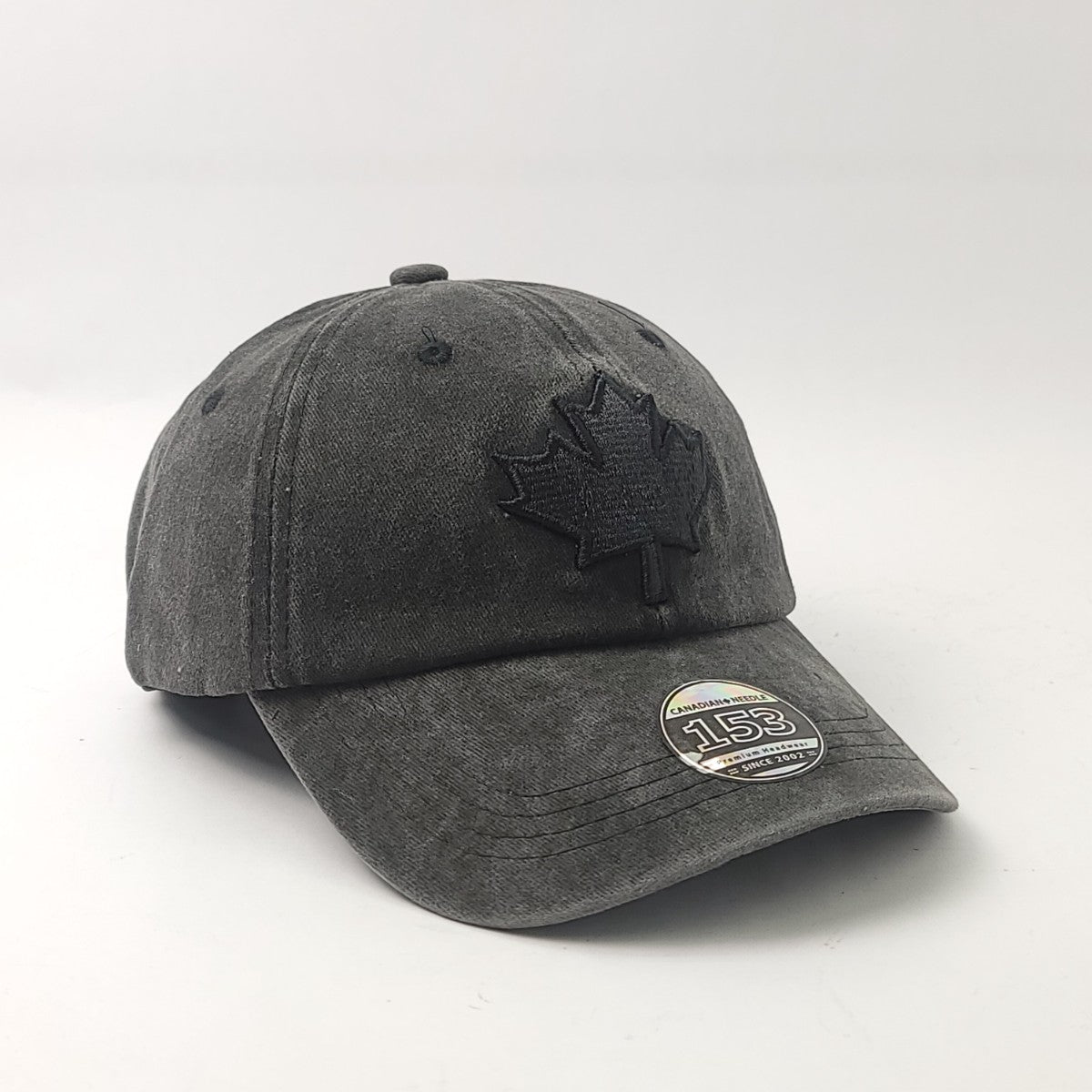 Canada Leaf Cap - Pigment Washed Cotton with 3D Leaf Logo, Multi-Coloured