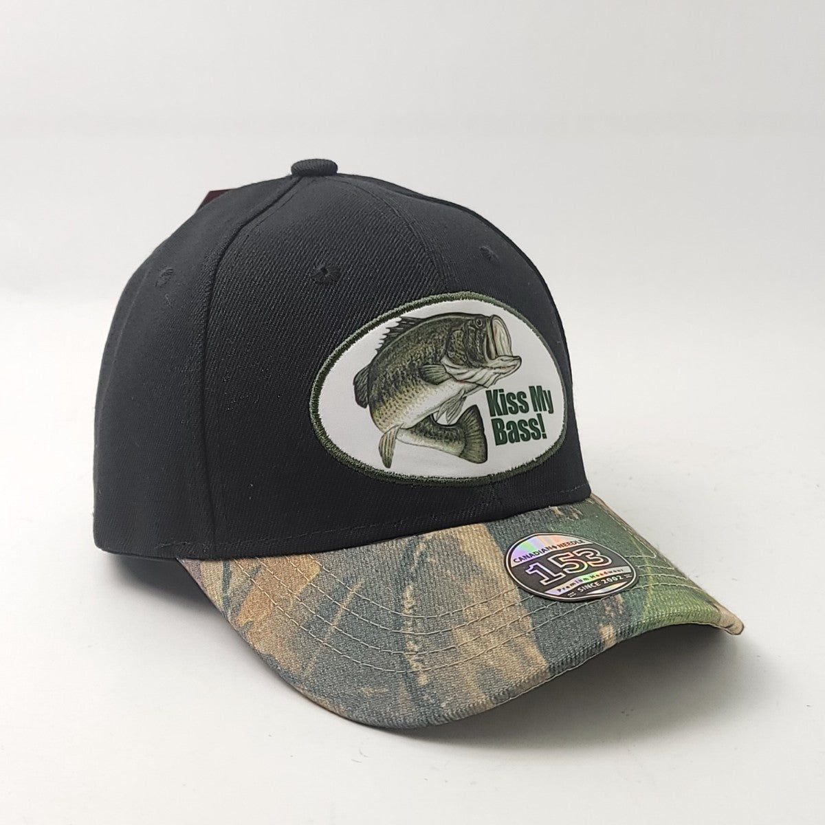 Fishing Cap - 'Kiss My Bass Patch' Logo, 3102