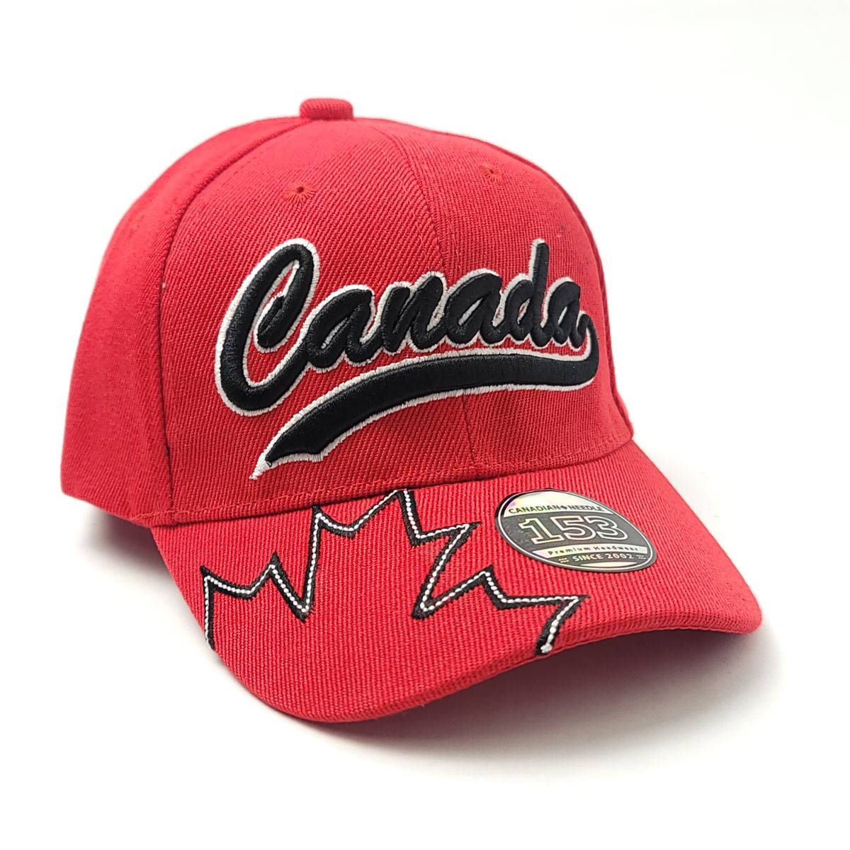 Youth - Canada Banner Cap - Royal & Red Colours, Youth Size