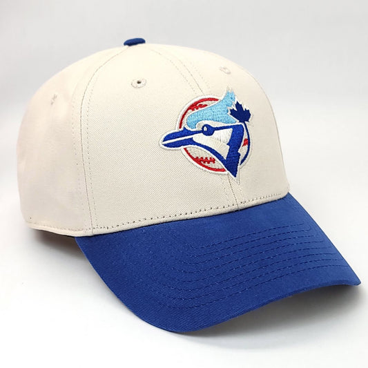 Toronto Blue Jays Cap - Basic, Beige 2 Tone with 1977 Logo, Adjustable