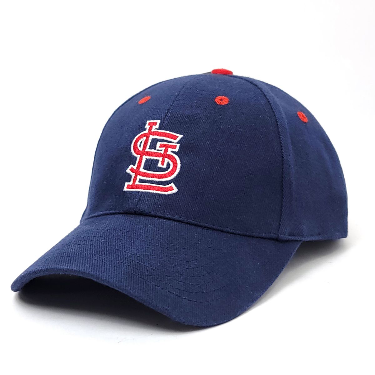 St.Louis Cardinals Cap - Basic, Navy, Adjustable Velcro Closure