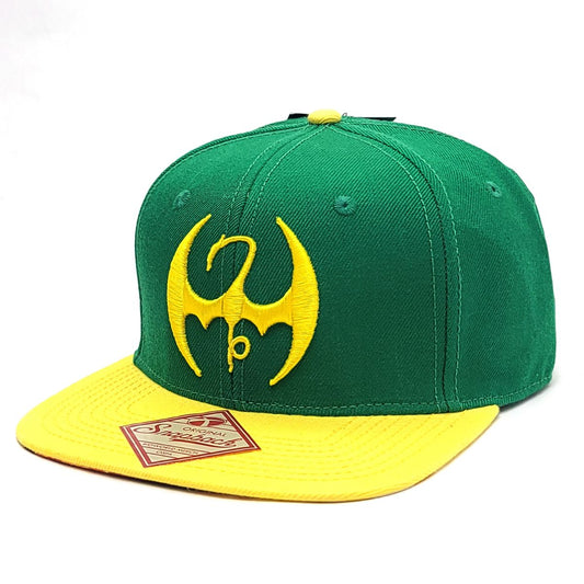 Marvel Defenders Iron Fist Dragon Logo Snapback Hat, ZBMVU