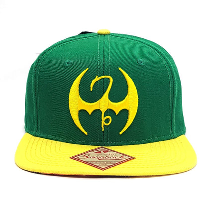 Marvel Defenders Iron Fist Dragon Logo Snapback Hat, ZBMVU