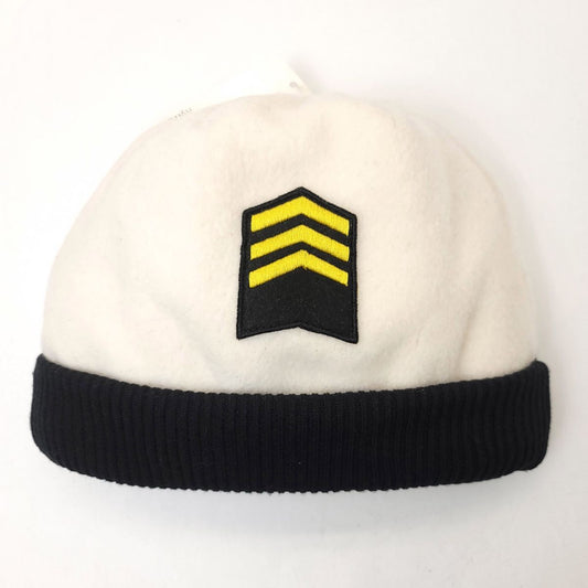 Youth - Sergeant Badge of Rank, Winter Toque, White & Black